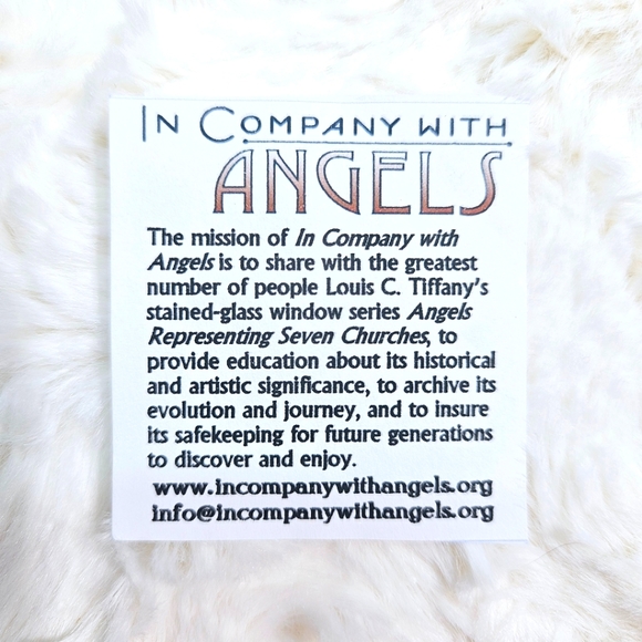 In Company With Angels - Round Porcelain Laodicea Angel Christmas Ornament - Picture 4 of 8